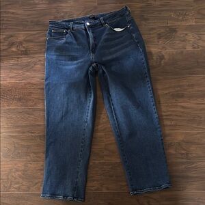 Universal Standard Etta High Rise Straight Leg Jeans Vintage Blue Timeless Style